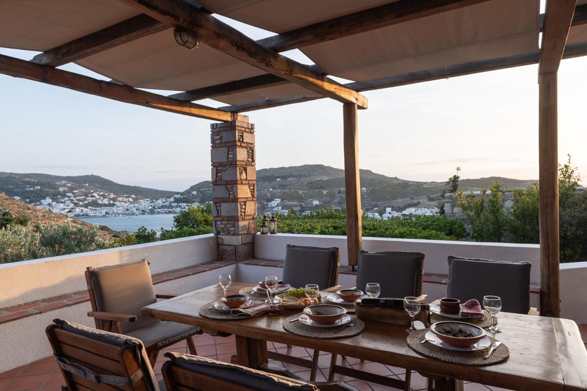 Вилла Blue Vista Patmos Скала Экстерьер фото