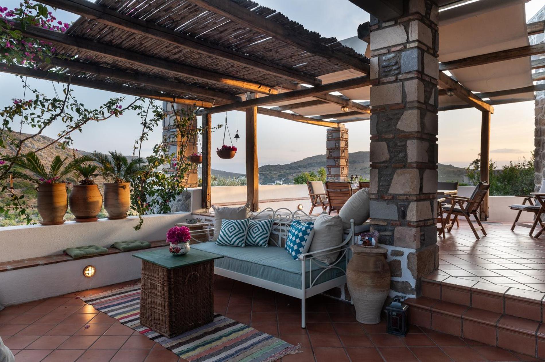 Вилла Blue Vista Patmos Скала Экстерьер фото